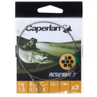 Fitness Mania - RESIFIGHT 7 single hooks 5kg x3 predator fishing leader