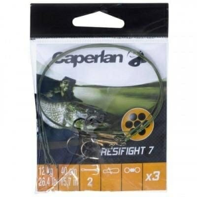 Fitness Mania - RESIFIGHT 7 triple hook 12 KG predator fishing leader