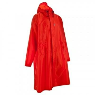 Fitness Mania - Rain Poncho Forclaz Waterproof S/M 75 Litre - Red