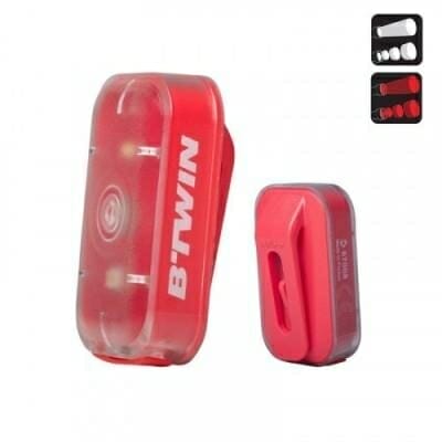 Fitness Mania - Rear USB Rechargeable Wearable Bike Light - Clip 300 - Pink