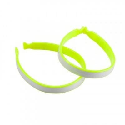 Fitness Mania - Reflective Cycling Trouser Clips - 2 Pack - YELLOW