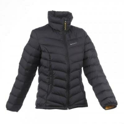 Fitness Mania - Women's Trekking/Hiking Full Down Quilted Jacket X-Warm - Black