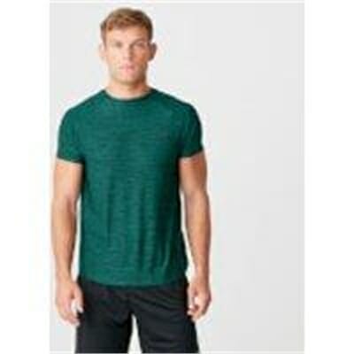 Fitness Mania - Dry-Tech Infinity T-Shirt - Dark Green Marl - S - Green