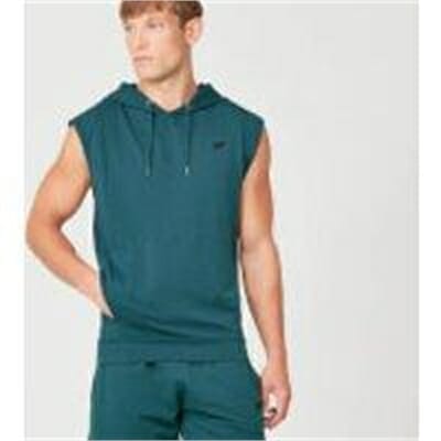 Fitness Mania - Form Sleeveless Hoodie - Petrol Blue - S - Petrol Blue