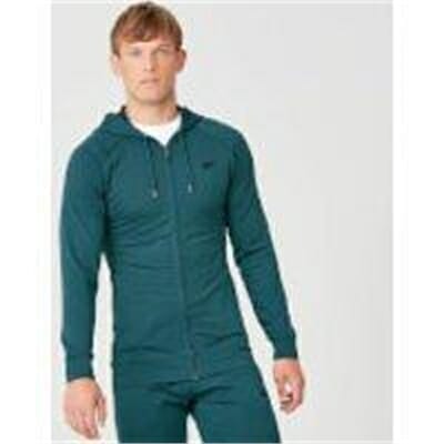 Fitness Mania - Form Zip Up Hoodie - Petrol Blue - S - Airforce Blue