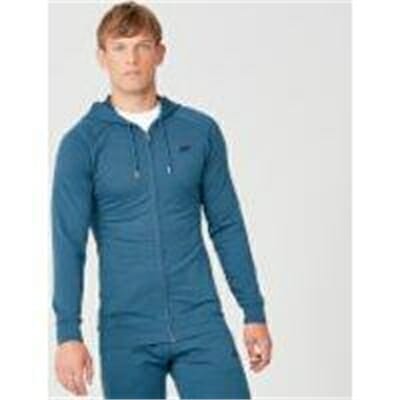 Fitness Mania - Form Zip Up Hoodie - Petrol Blue - XL - Airforce Blue