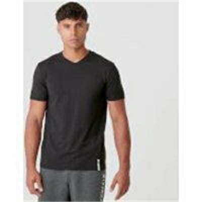 Fitness Mania - Luxe Classic V-Neck T-Shirt - Black - L - Black