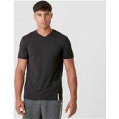 Fitness Mania - Luxe Classic V-Neck T-Shirt - Black - S - Black