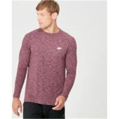 Fitness Mania - Performance Long Sleeve T-Shirt - Burgundy Marl - L - Burgundy Marl