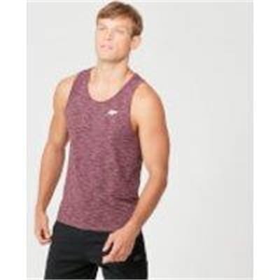 Fitness Mania - Performance Tank Top - Burgundy Marl - L - Burgundy Marl