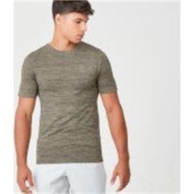 Fitness Mania - Sculpt Seamless T-Shirt - Light Olive - M - Light Olive