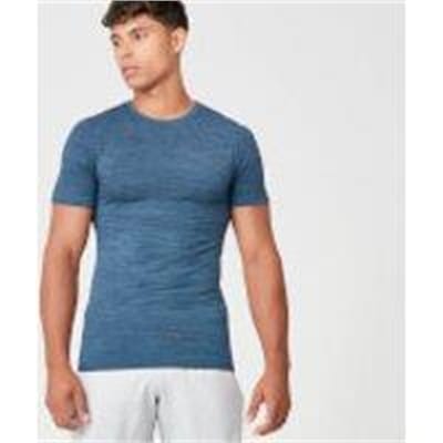 Fitness Mania - Sculpt Seamless T-Shirt - Petrol Blue