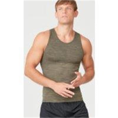 Fitness Mania - Sculpt Seamless Tank Top - Light Olive - L - Light Olive