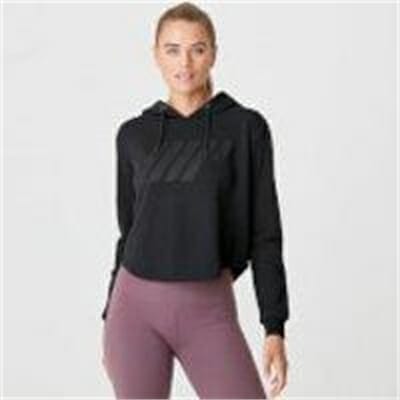 Fitness Mania - The Original Cropped Hoodie - L - Black