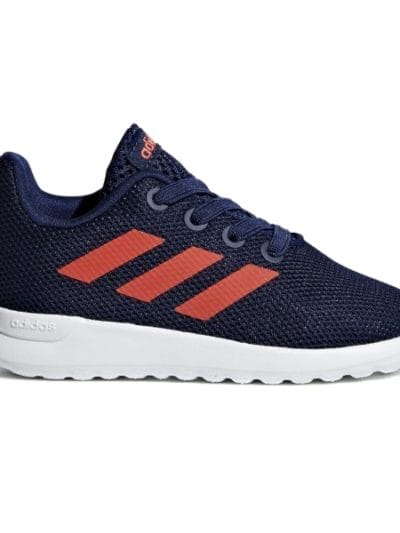 Fitness Mania - Adidas Lite Racer Clean - Toddler Boys Running Shoes - Dark Blue/Dark Orange