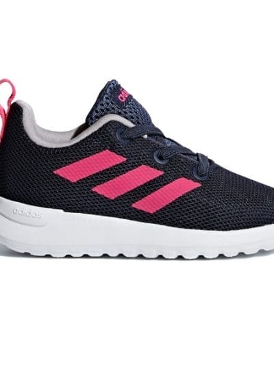 Fitness Mania - Adidas Lite Racer Clean - Toddler Girls Running Shoes - Trace Blue/Shock Pink/White