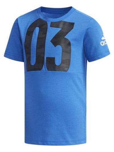 Fitness Mania - Adidas Little Kids Boys Cotton T-Shirt - Blue