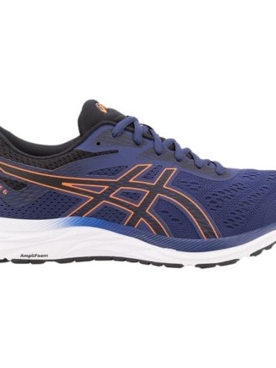 Fitness Mania - Asics Gel Excite 6 - Mens Running Shoes - Indigo Blue/Shocking Orange