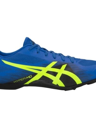 Fitness Mania - Asics Hyper MD 7 - Mens Middle Distance Track Spikes - Illusion Blue/Hazard Green