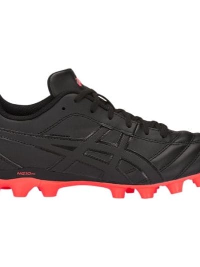 Fitness Mania - Asics Lethal Flash IT GS - Kids Boys Football Boots - Double Black/Cherry Tomato