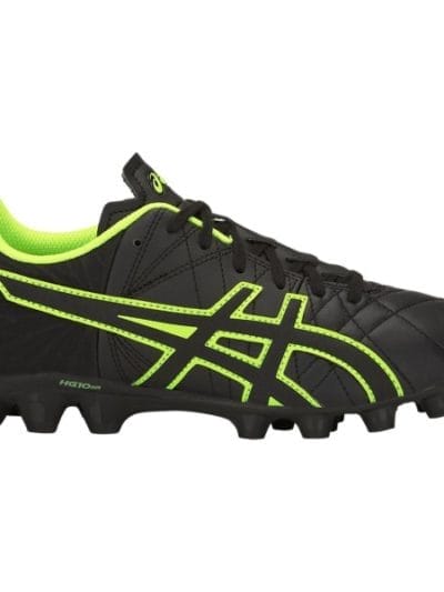 Fitness Mania - Asics Lethal Tigreor IT GS - Kids Boys Football Boots - Black/Hazard Green