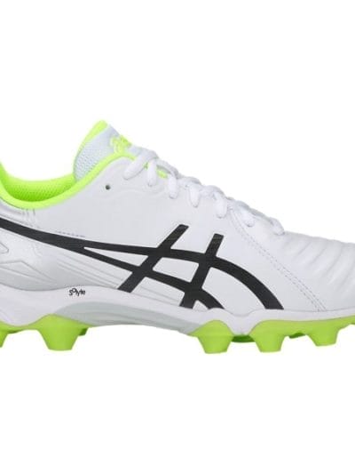 Fitness Mania - Asics Lethal Ultimate GS - Kids Boys Football Boots - White/Black/Green