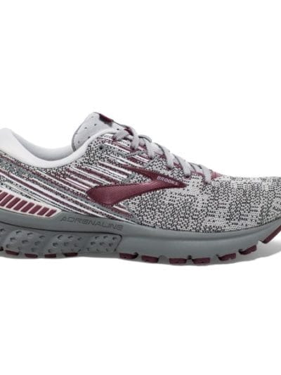 Fitness Mania - Brooks Adrenaline GTS 19 Knit - Womens Running Shoes - Grey/White/Fig