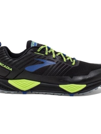 Fitness Mania - Brooks Cascadia 13 - Mens Trail Running Shoes - Black/Nightlife/Blue