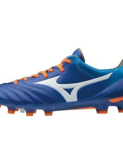 Fitness Mania - Mizuno Morelia Neo II MD - Mens Football Boots - Reflex Blue/Orange Clownfish