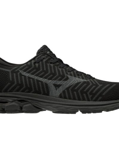 Fitness Mania - Mizuno WaveKnit Rider R2 - Mens Running Shoes - Black/Jet Set