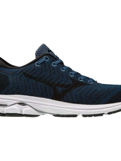 Fitness Mania - Mizuno WaveKnit Rider R2 - Mens Running Shoes - Blue Wing Teal/Black