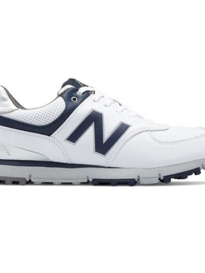 Fitness Mania - New Balance 574 SL - Mens Golf Shoes - White/Navy/Grey