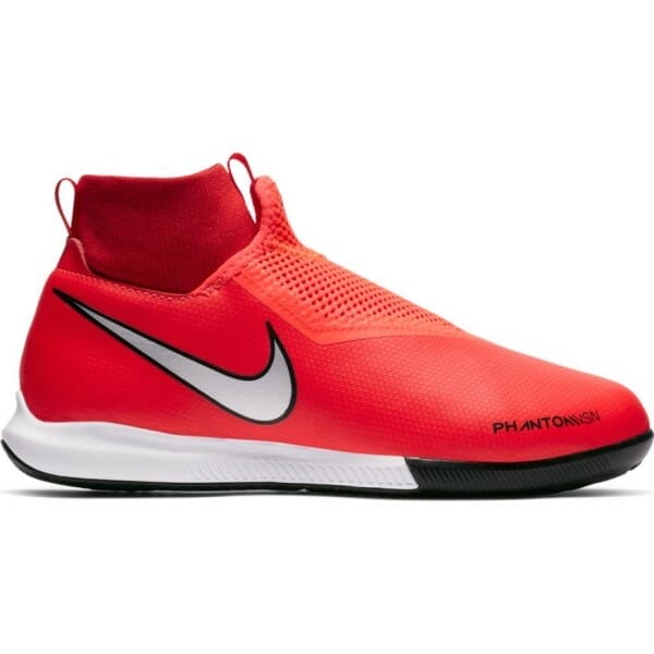 Fitness Mania - Nike Jr Phantom Vision Academy DF IC - Kids Indoor Soccer/Futsal Shoes - Bright Crimson/Silver