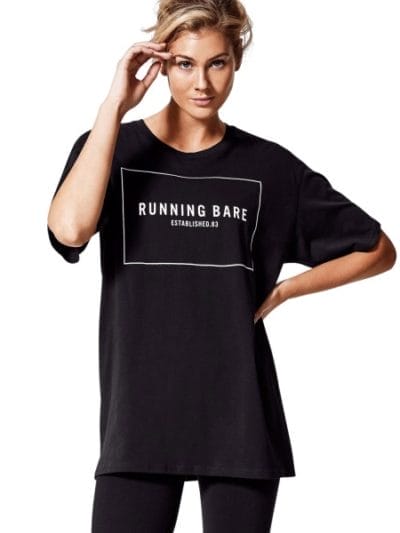 Fitness Mania - Running Bare Two Tribes Womens Casual T-Shirt - Black