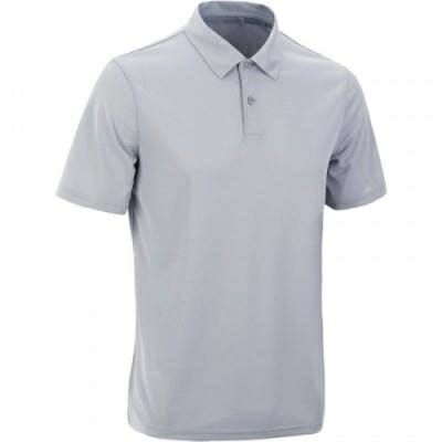 Fitness Mania - Adult Tennis Badminton Squash Polo Shirt Essential 100 - Grey