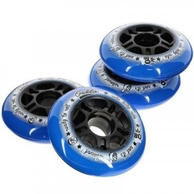 Fitness Mania - Fit Inline Fitness Skate 80 mm 80A Wheels 4-Pack - Blue