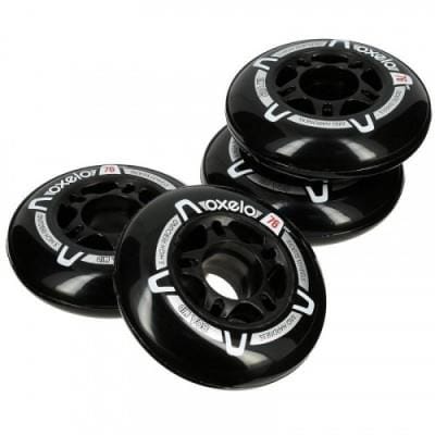 Fitness Mania - Fit Inline Skate 76 mm 80A Wheels x4 - Black