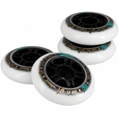 Fitness Mania - Inline Skating 80mm Wheels 4-Pack _PIPE_ White