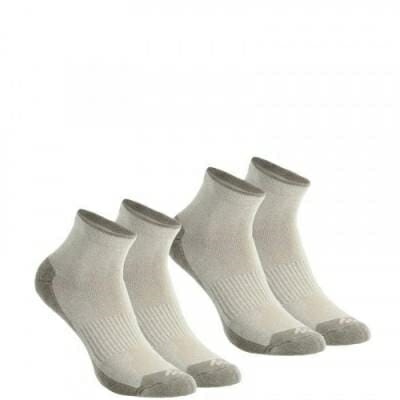 Fitness Mania - Mid upper Nature Hiking Socks. Arpenaz 50 2 Pairs - Beige