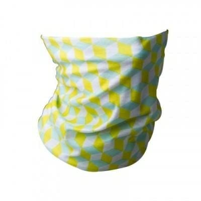 Fitness Mania - NECK WARMER CYCLING 300 - YELLOW CUBES