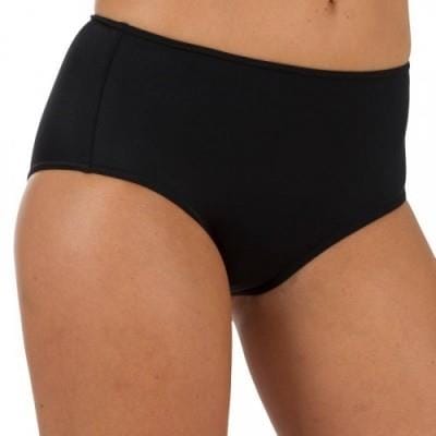 Fitness Mania - Romi Women's High-Waisted Surfing Swimsuit Bottoms - Black