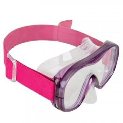 Fitness Mania - Snorkelling Or Scuba Diving Mask 100 - Pink Purple