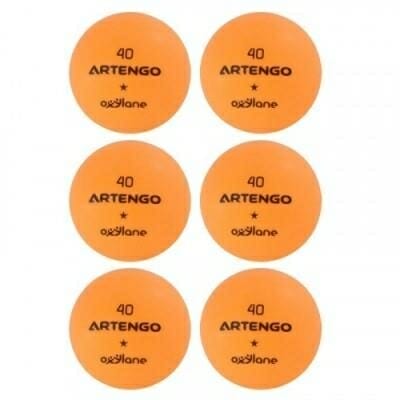Fitness Mania - Table Tennis Balls FB800 - 6 Pack - Orange