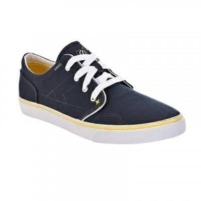 Fitness Mania - Vulca Canvas L Adult Skateboard Longboard Low-Rise Shoes - Petroleum Yellow