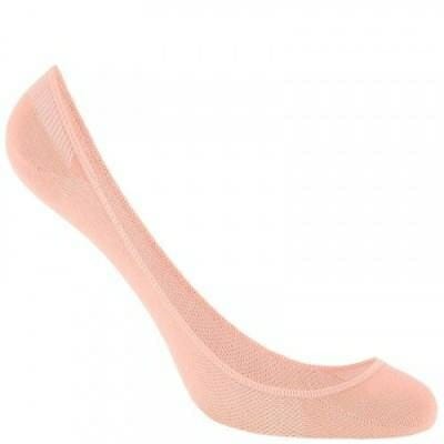 Fitness Mania - Women's Socks Active Walking Ballerina Pumps Socks - Peach/Coral