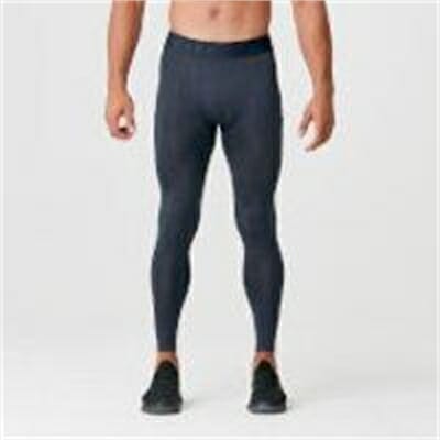 Fitness Mania - Charge Compression Tights - Navy Marl - S - Navy Marl