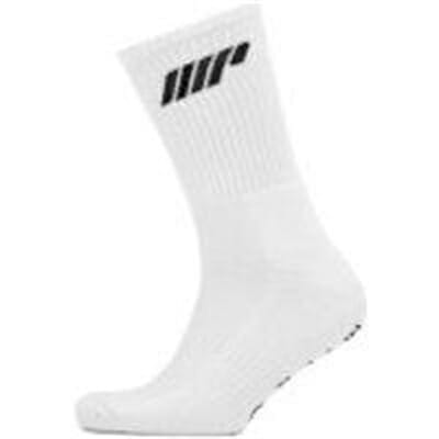 Fitness Mania - Crew Socks - White - UK 6-8 - White