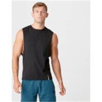 Fitness Mania - Luxe Classic Drop Armhole Tank Top - Black - M - Black