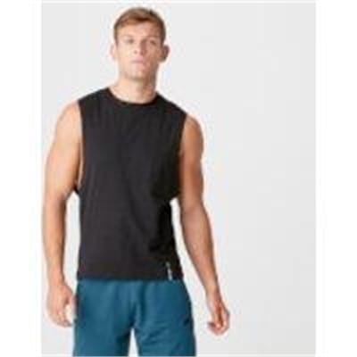 Fitness Mania - Luxe Classic Drop Armhole Tank Top - Black - S - Black