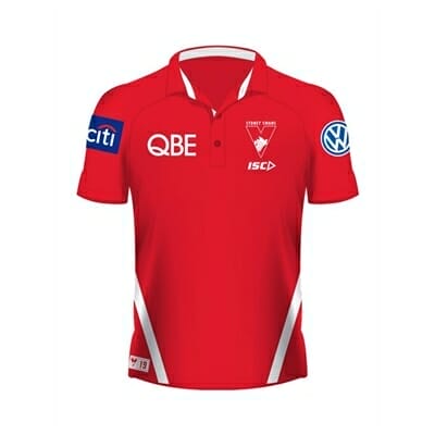 Fitness Mania - Sydney Swans Ladies Media Polo 2019